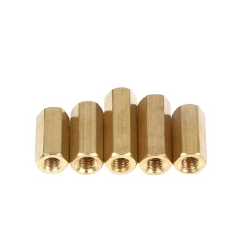 2–50 Stück M2 M2.5 m3 m4 m5 m6*L Sechskant-Messing-Abstandshalter, Innengewinde auf Innengewinde, Messing-Abstandshalter, Länge 3 mm bis 50 mm(Length 18mm) von HEXHUASR