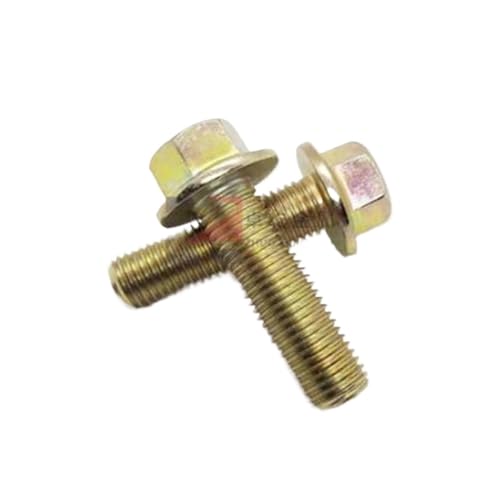 3–20 Stück M10 x 1,25 M12 x 1,25 M14 x 1,5 Stahl der Güteklasse 10;9 mit Zink-Feingewindeflansch-Sechskantschrauben(100mm,M12X1.25 5PCS) von HEXHUASR
