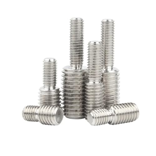 304 Edelstahl M3 M4 M5 M6 M8 M10 M12 M14 M16 M20 Gewindeadapter Stecker auf Stecker Umwandlung Doppelkopf Transferschraube Bolzen(1pc M3x4-M4x6) von HEXHUASR