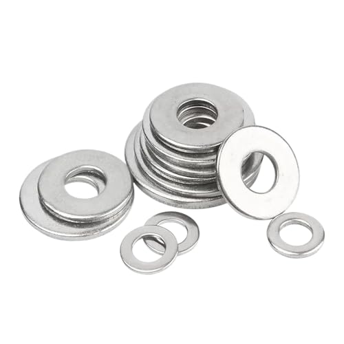 304 Edelstahl-Unterlegscheibe M1.6 M2 M2.5 M3 M4 M5 M6 M8 M10 M12 M14-M22 Metalldichtung Meson-Abdichtung Unterlegscheiben Spacer Shim(M8x20x1.5 x10pcs) von HEXHUASR
