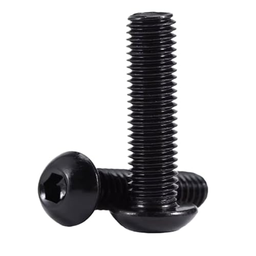 5-10 STÜCK iso7380 Edelstahl mit schwarz vergoldetem Regenbogen-Farben-Innensechskant-Knopfkopfschraube(25mm,M4 10PCS) von HEXHUASR