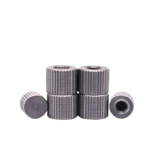 5-10 teile/los M2 M2.5 M3 M4 m5 m6 edelstahl messing blind kleine kopf rändelmutter hand festziehen mutter(Stainless steel,M6 5PCS) von HEXHUASR
