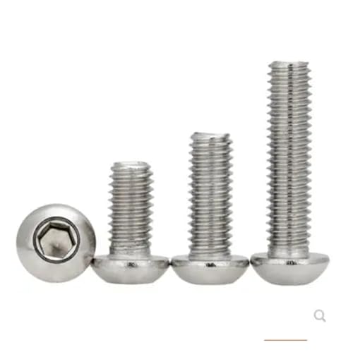 5-50 STÜCKE M3 M4 M5 M6 M8 iso7380 G10.9 oder edelstahl 304 Innensechskant-knopfschraube(X 25MM_M3 50PCS) von HEXHUASR