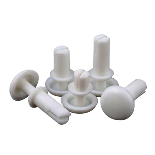 50-100 STÜCKE R2024-R6080 Schwarz/Weiß Schwarz Weiß Nylon Kunststoff R Typ Expansion Nietmutter Schnalle Clip PC Board Nietverschluss(White,R3100-100pcs) von HEXHUASR