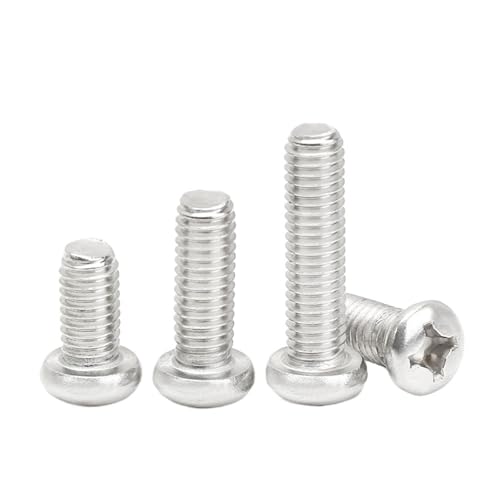 6063# Aluminiumlegierung M1.7 M2 M2.5 M3 M4 M5 M6 PM Kreuzschlitz-Flachkopfschrauben DIN7985(5mm) von HEXHUASR