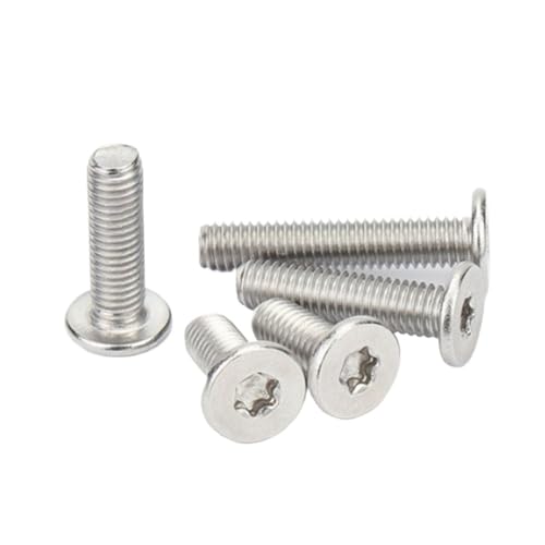 CM M1.6 M2 M2.5 M3 M4 M5 M6 M8 304 A2 Edelstahl Torx Sechslappen Ultradünne Flache Waferkopfschraube Bolzenlänge = 2-50mm(8mm) von HEXHUASR