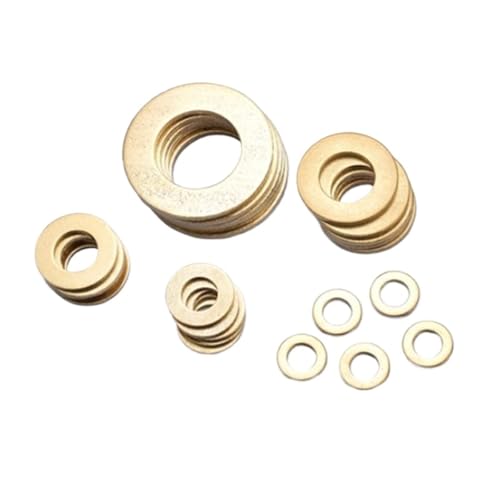 DIN125 ISO7089 M2 M2.5 M3 M4 M5 M6 M8 M10 M12 M14 M16 Messing-Unterlegscheibe Blechkragen(M8X16X0.8 20PCS) von HEXHUASR