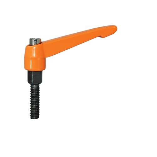 HEXHUASR 1 stück M4 M5 M6 M8 M10 M12 M16 Verstellbarer Griff Hebel Spanngriffe Gewinde Metallknopf Maschinen Werkzeuge auf lager(KTDM-M5_LENGTH- 30 MM) von HEXHUASR