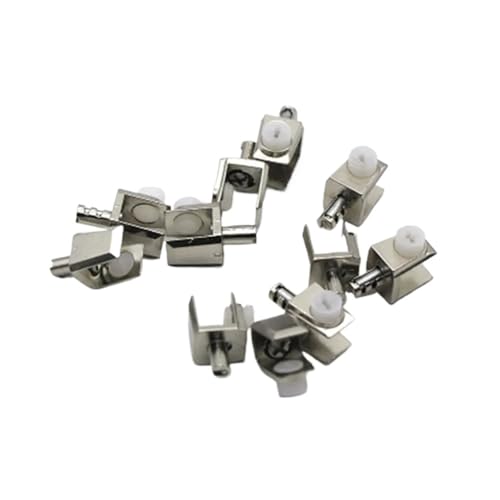 HEXHUASR 10 PCS Zinklegierung Quadratische Glashalterung Unterstützung Expansionsbolzen Clip Halter Glasregal Schraube Hardware Zubehör von HEXHUASR