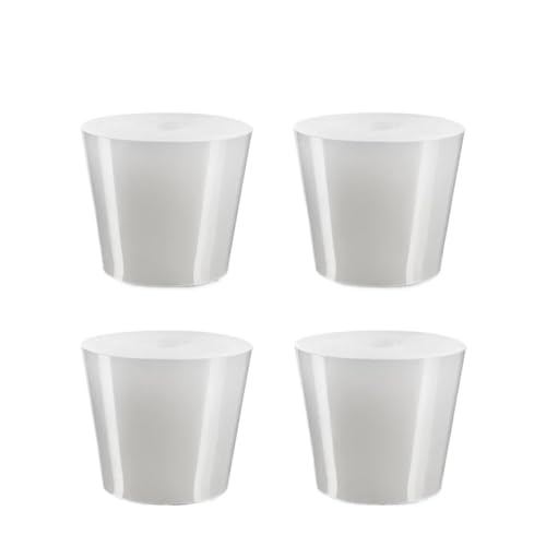 4 Stück fermentierter Silikonstopfen, Gärballon-Luftschleusenstopfen for das Heimbrauen, Gummiabdeckungsstopfen mit 8 mm Loch, geruchsneutral(Size 6) von HEXHUASR