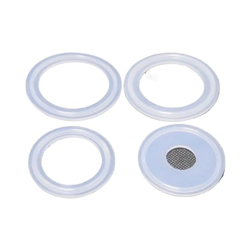 HEXHUASR 5 PCS Tri-Clamp Dichtung Sanitär Clamp Dichtung Streifen Pads 3/4'' 1'' 1.5'' 2'' 2.5'' 3'' 3.5'' 4'' 6''(45mm x Ferrule 64) von HEXHUASR