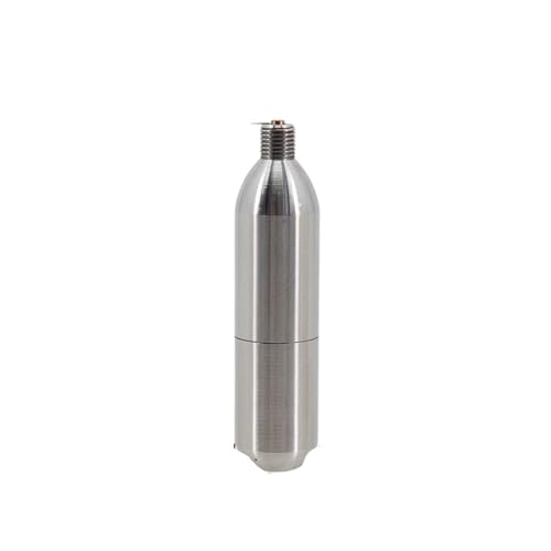 HEXHUASR Nachfüllbare Co2-Kartusche SS304 3/8-24UNF Gewinde Co2-Abgabezubehör(16g Cartridge) von HEXHUASR