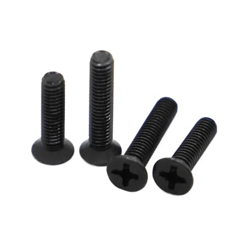 M1 M1.2 M1.4 M1.6 M2 M2.5 M3 M3.5 M4 M5 Kreuzschlitz-Senkkopfschraube GB819 Schwarzer Kohlenstoffstahl(16mm) von HEXHUASR