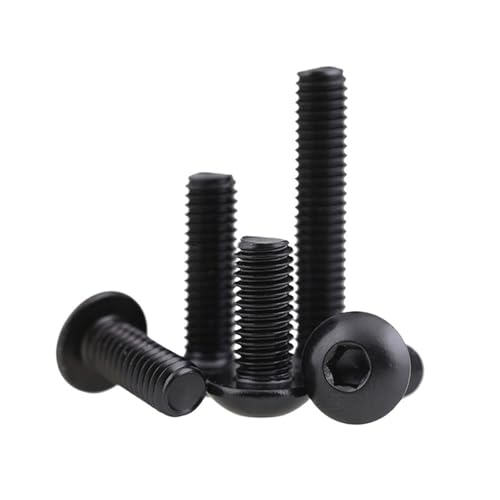 M2 M2.5 M3 M4 M5 M6 M8 Schwarz verzinkter 304 Edelstahl Sechskant Innensechskant Linsenkopfschrauben Rundkopfschraube(5mm) von HEXHUASR
