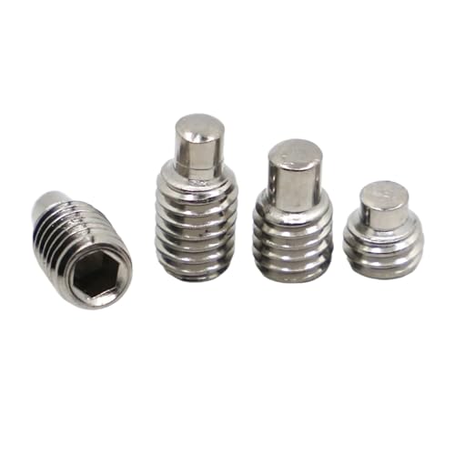 M3 M4 M5 M6 M8 DIN915 304 Edelstahlkopf Sechskant-Innensechskantschraube mit Zapfen und konvexem Endbolzen(10mm) von HEXHUASR