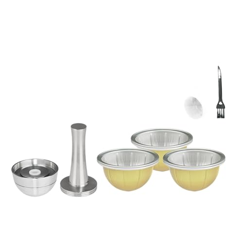 Wiederverwendbare Kaffeekapsel aus Edelstahl, kompatibel mit nachfüllbaren leeren Kaffeepads aus Aluminium von Vertuonext(Wareset B) von HEXHUASR