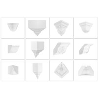 Hexim Perfect - Eckstücke & Zwischenstücke pu Außenecke Innenecke Leistenzubehör stoßfest: Innenecke, E3015 - max. 370mm Diagonale von HEXIM PERFECT