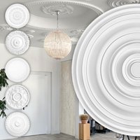 Hexim Perfect - Stuckrosette aus pu, B2016 bis B3046 weiß - Deckenrosette Stuck Wanddeko Wohnzimmer: B3044 - ø 740mm Hexim Perfect - Stuckrosette aus pu, B2016 bis B3046 weiß - Deckenrosette Stuck Wanddeko Wohnzimmer: B3044 - ø 740mm von HEXIM PERFECT