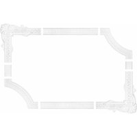 Hexim Perfect - Wand- und Deckenumrandung Fries Stuck Rahmen stoßfest AC250: Flachleiste AC250 11.06 €/m von HEXIM PERFECT