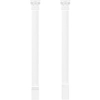 Hexim Perfect - Pilaster 130x15mm Wandreliefe Stuckdekor aus pu - stoßfest Perfect D1501: Komplettset 1 von HEXIM PERFECT