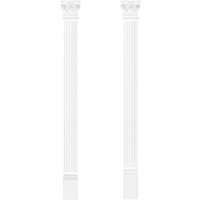 Hexim Perfect - Pilaster 130x15mm Wandreliefe Stuckdekor aus pu - stoßfest Perfect D1501: Komplettset 2 von HEXIM PERFECT