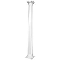 Hexim Perfect - Säulen und Halbsäulen rund kanneliert Stuck Auswahl 203mm N3120: Rund, Basis von HEXIM PERFECT