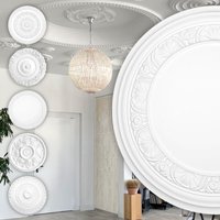 Hexim Perfect - Stuckrosette aus pu, B2016 bis B3046 weiß - Deckenrosette Stuck Wanddeko Wohnzimmer: B3014 - ø 320mm Hexim Perfect - Stuckrosette aus pu, B2016 bis B3046 weiß - Deckenrosette Stuck Wanddeko Wohnzimmer: B3014 - ø 320mm von HEXIM PERFECT