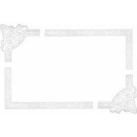 Hexim Perfect - Wand- und Deckenumrandung Fries Stuck Rahmen stoßfest AC207: Segment AC207-11 275 x 275 x 26 mm von HEXIM PERFECT