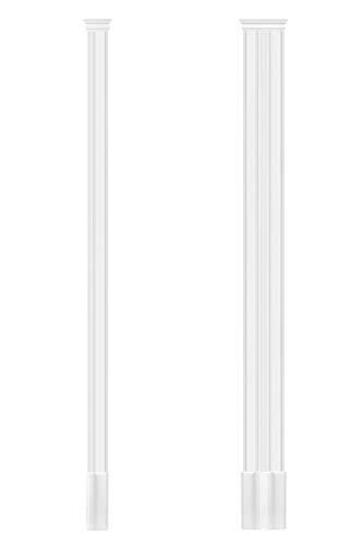HEXIM Pilaster ca. 93x32mm - Wandreliefe/Stuckdekor aus PU Hartschaum, Auswahl von Schaft, Kapitell & Sockel - Perfect D1511 (Komplettset 2) von HEXIM Perfect