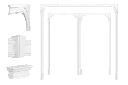 Türumrandung DK06 - Tür-/ Tor-/ Doppel Rahmen aus PU Kunststoff weiß, Sets-/ & Komponentenauswahl - HEXIM Perfect (Komplettset DK061) von HEXIM Perfect