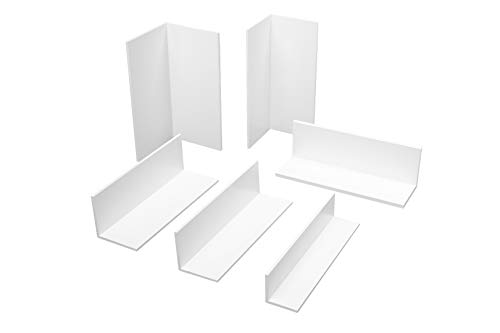 2 Meter | Winkelprofil | gleichschenklig | PVC | weiß | Hexim | HJ 304 von HEXIM