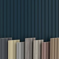 Beats Lamellen 2,75m Hexim mdf Holz Lamellenwand Wandverkleidung Lamellenpaneele Wand Paneele stoßfest: Ocean, Set (191cm breit) von HEXIM