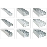 Cd ud cw ua Trockenbau Profile 2-3m Rigips Decke Unterkonstruktion Ständerwerk Deckenprofil:UD 28 - 2 Meter / Stk., 12 Meter von HEXIM