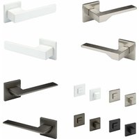 Designer Türgarnitur, Zimmer Türgriff wc / Bad Aluminium matt in 4 Farben - Ricardo Borelli Serie: graphit matt, Türgriffe Q06 Designer Türgarnitur, Zimmer Türgriff wc / Bad Aluminium matt in 4 Farben - Ricardo Borelli Serie: graphit matt, Türgriffe Q06 von HEXIM