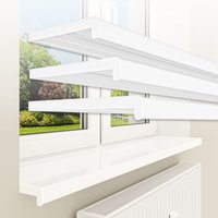 Fensterbank bis 3 Meter Fensterbrett weiß matt glanz Kunststoff pvc innen din en 13501-1: 30cm - Glanz, 240cm lang - Hexim von HEXIM