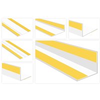 Flachleisten pvc weiß 2m - Sonderprofile, mit Kleberillen oder Knickwinkel - hj: Mit Klebeband, HJ.135 - 100x3mm mit Knickwinkel von HEXIM