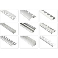 Fliesenschienen Edelstahl - silber gebürstet große Auswahl 2 Meter: 10mm, Innenecken-Profil gerade von HEXIM