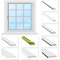 Glassprossen PVC weiß 1-2m - Weichlippen grau & schwarz, selbstklebend - HJ: SG34 - 34x13mm / 25° Schräge, 2 Meter lichtgraue Lippe Glassprossen PVC weiß 1-2m - Weichlippen grau & schwarz, selbstklebend - HJ: SG34 - 34x13mm / 25° Schräge, 2 Meter lichtgraue Lippe von HEXIM