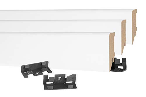 HEXIM Clips MK3 für Sockelleiste MS7019 - Inhalt 20 Clips für 8 Lfm. - unsichtbare Befestigung von Fußleisten - Montage Clips für Laminatleiste Fussleiste Sockelprofil Bodenleiste HEXIM Clips MK3 für Sockelleiste MS7019 - Inhalt 20 Clips für 8 Lfm. - unsichtbare Befestigung von Fußleisten - Montage Clips für Laminatleiste Fussleiste Sockelprofil Bodenleiste von HEXIM