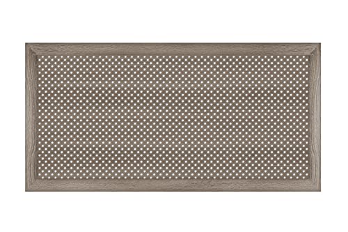 HEXIM Heizkörperverkleidung MDF & HDF - Dekorative Heizkörperabdeckungen in unterschiedlichen Größen & Muster - Abdeckung Heizverkleidung (Frontblende Gloria Eiche Vintage - 120x60cm) von HEXIM
