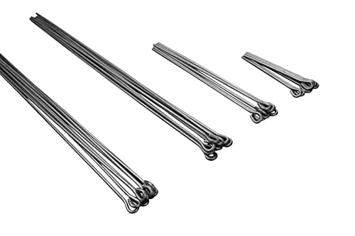 HEXIM Ösendraht & Schnellabhänger für CD 60/27 - Trockenbau Rigips Decke abhängen Ösendrähte 4mm (10 Stück Abhängedraht 250mm) 25cm Draht mit Öse von HEXIM