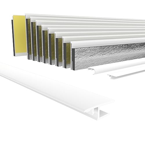 HEXIM PVC Aufnahmeprofil für Revisionsklappen, Länge: 1000-2000mm, Breite: 42mm, Klemmprofil Montageprofil Befestigungsprofil Kunststoff Fenster Neubau Altbau (42mm x 1,4 Meter) von HEXIM