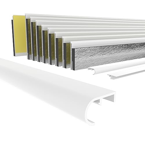 HEXIM PVC Rollladentraverse zum Einführen von Rollladen in Führungsschienen, Länge 1000-2000mm, Breite: 42mm, Abrollprofil Führungsschiene Fenster Altbau Renovieren (42mm x 2 Meter) von HEXIM