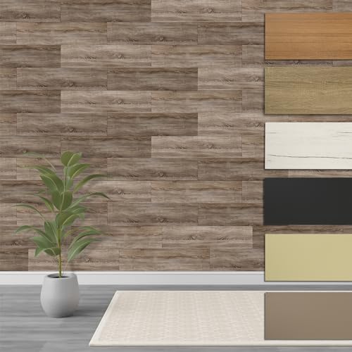 HEXIM Paneele aus MDF - Wandpaneele Wandverkleidung Holzpaneele Natur Wand Holzoptik Innen Holzverkleidung Verblender Dekorpaneele (1,04 m² Vintage Oak) von HEXIM