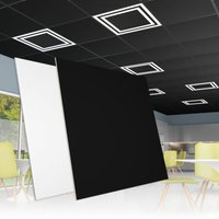 HEXIM Rasterdeckenplatten 62x62cm Deckenplatte PVC Deckenverkleidung Deckenpaneele Kunststoff Feuchtraum: YDB009 - schwarz, 1 Platte HEXIM Rasterdeckenplatten 62x62cm Deckenplatte PVC Deckenverkleidung Deckenpaneele Kunststoff Feuchtraum: YDB009 - schwarz, 1 Platte von HEXIM