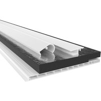 Rollladenkastendeckel mit Dämmung, Rollladendeckel pvc Rollladen Profile Revisionsklappe Fenster: 160 cm - Länge, Komplettset 195 mm - Breite - Hexim von HEXIM
