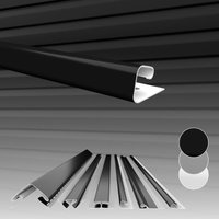 Hexim - Siding Fassadenverkleidung Fassadenpaneele außen Außenwand wetterfest UV-beständig pvc-u: J-Profil, Anthrazit Hexim - Siding Fassadenverkleidung Fassadenpaneele außen Außenwand wetterfest UV-beständig pvc-u: J-Profil, Anthrazit von HEXIM