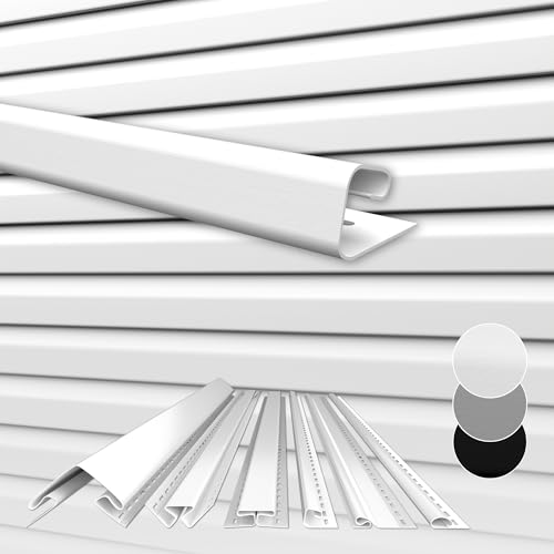 HEXIM Siding Fassadenpaneele außen Fassadenverkleidung wetterfest Kunststoffpanelee PVC-U Verkleidung Außenwand Hausverkleidung UV-beständig - (J-Profil weiß) von HEXIM