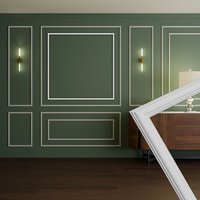 HEXIM Stuckleisten Wandrahmen-Sets HDPS Weiß - verschiedene Größen für Wand Decke Spiegel Bilderrahmen: 23 x 12 mm - RM 16, L - 116 x 116 cm HEXIM Stuckleisten Wandrahmen-Sets HDPS Weiß - verschiedene Größen für Wand Decke Spiegel Bilderrahmen: 23 x 12 mm - RM 16, L - 116 x 116 cm von HEXIM