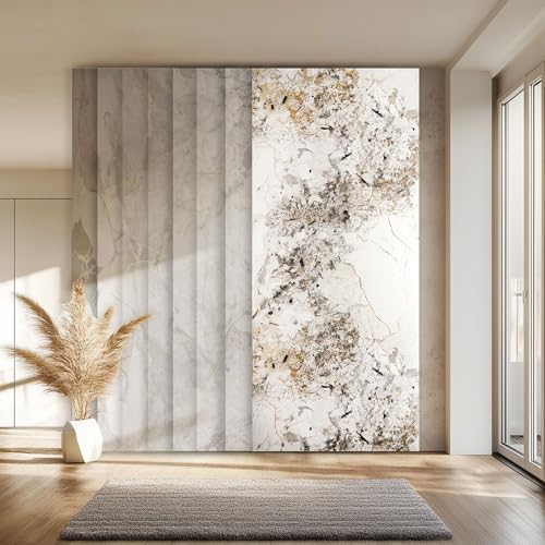 HEXIM Wandpaneel XXL 280x122 cm in Granit-/Marmoroptik, Sparpaket (3-10 Stück) - ideal als Duschrückwand, Küchenrückwand, Duschverkleidung feuchtraumgeeignet (3 Paneele / 10,25 m² - 8045A) von HEXIM
